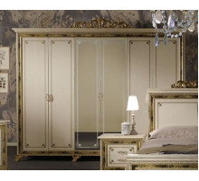 Шестистворчатый для одежды шкаф Катя (беж)